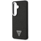 Guess Fixed Glitter Triangle MagSafe dėklas, skirtas Samsung Galaxy S26+ - juodas