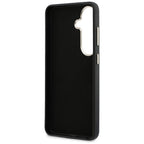 Guess Grained Big 4G Metalinis logotipo dėklas, skirtas Samsung Galaxy S26+ - juodas