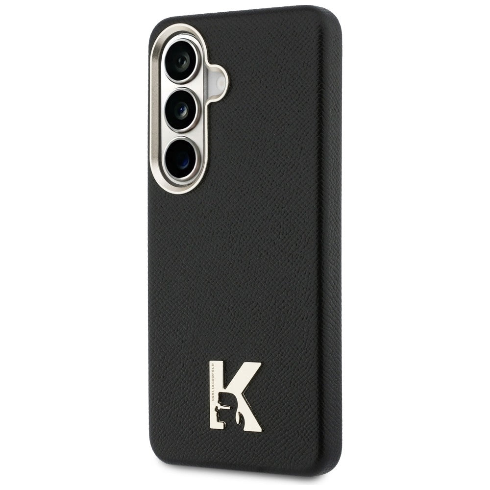 Karl Lagerfeld K metalo logotipas MagSafe dėklas, skirtas Samsung Galaxy S26 - juodas