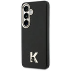 Karl Lagerfeld K metalo logotipas MagSafe dėklas, skirtas Samsung Galaxy S26 - juodas