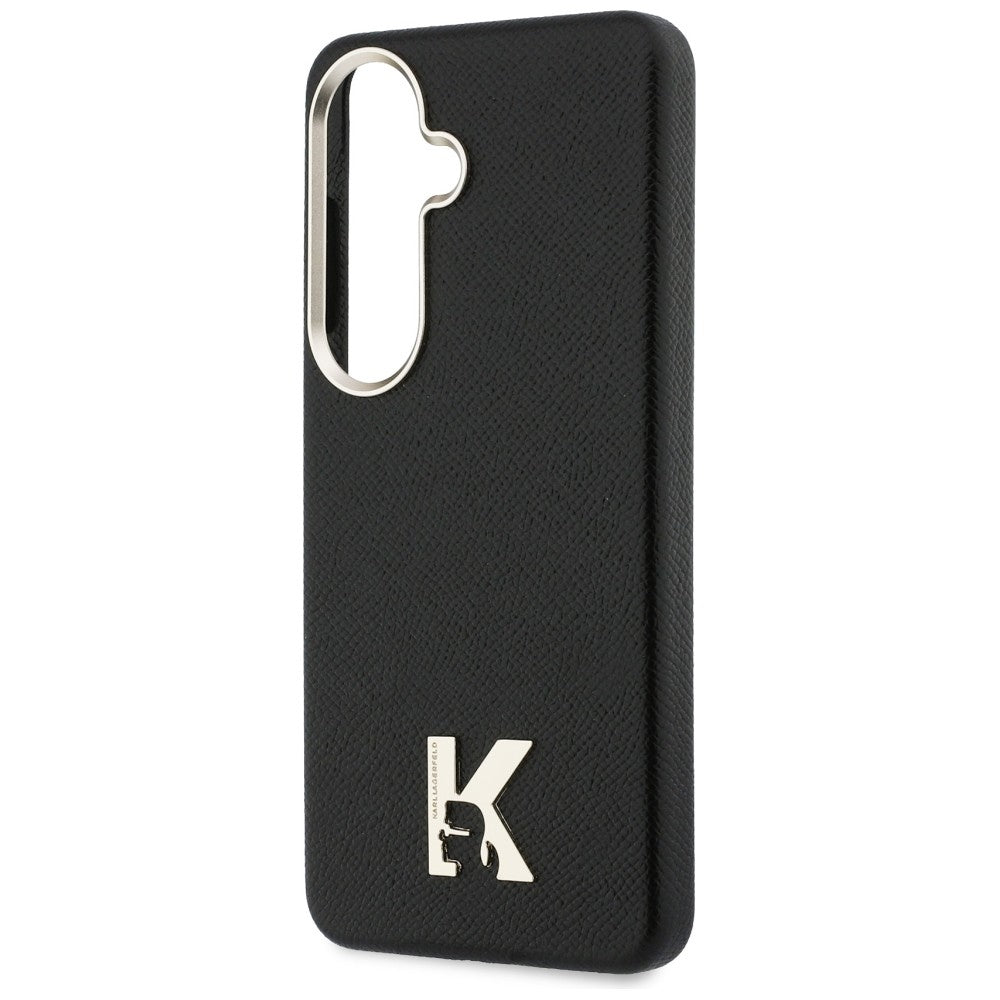 Karl Lagerfeld K metalo logotipas MagSafe dėklas, skirtas Samsung Galaxy S26 - juodas