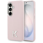 Karl Lagerfeld K metalo logotipas MagSafe dėklas, skirtas Samsung Galaxy S26 - rožinis