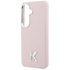 Karl Lagerfeld K metalo logotipas MagSafe dėklas, skirtas Samsung Galaxy S26 - rožinis