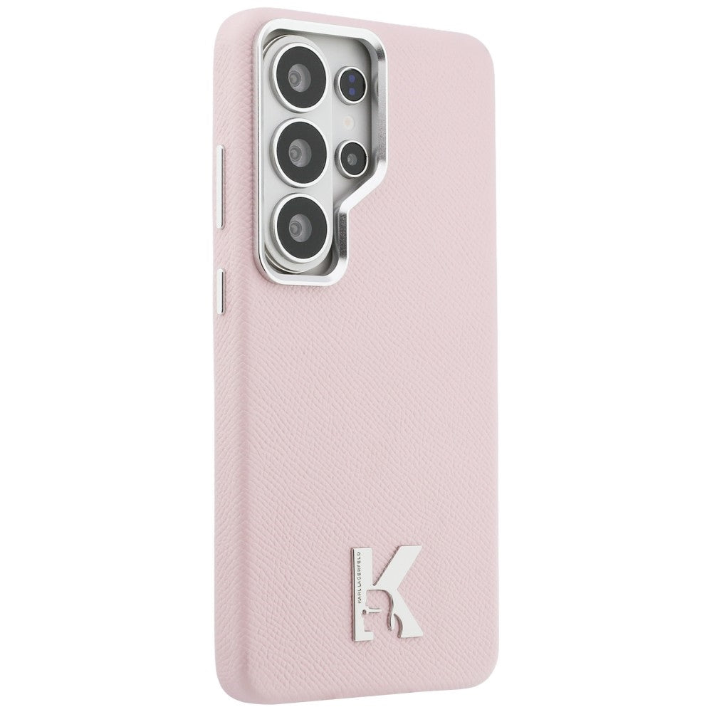 Karl Lagerfeld K Metal Logo MagSafe dėklas skirtas Samsung Galaxy S26 Ultra - rožinė