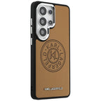 Karl Lagerfeld Perforated KL MagSafe dėklas skirtas Samsung Galaxy S26 Ultra - ruda
