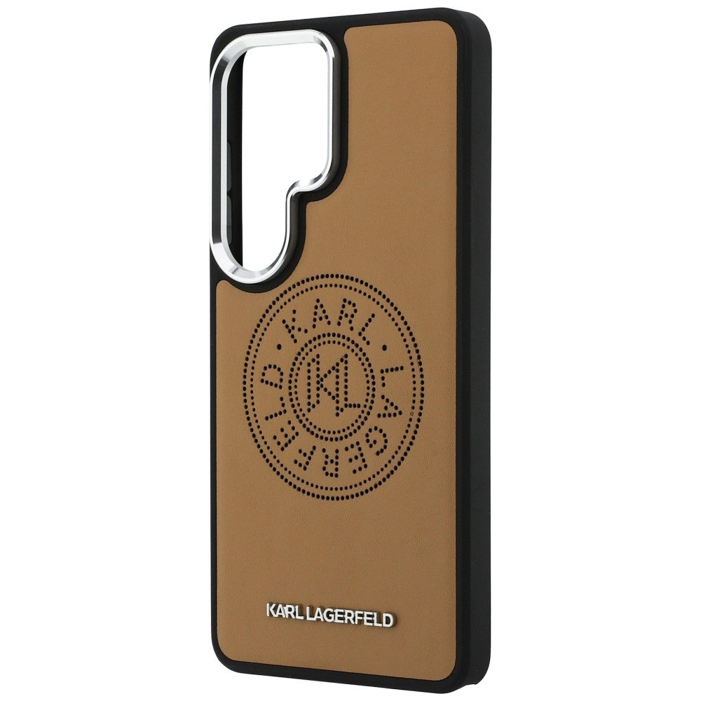 Karl Lagerfeld Perforated KL MagSafe dėklas skirtas Samsung Galaxy S26 Ultra - ruda