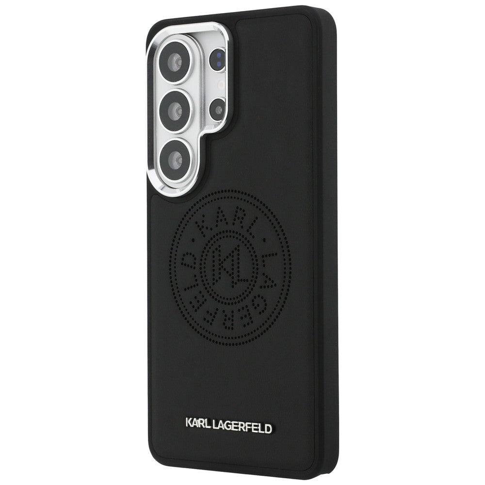 Karl Lagerfeld Perforated KL MagSafe dėklas skirtas Samsung Galaxy S26 Ultra - juoda