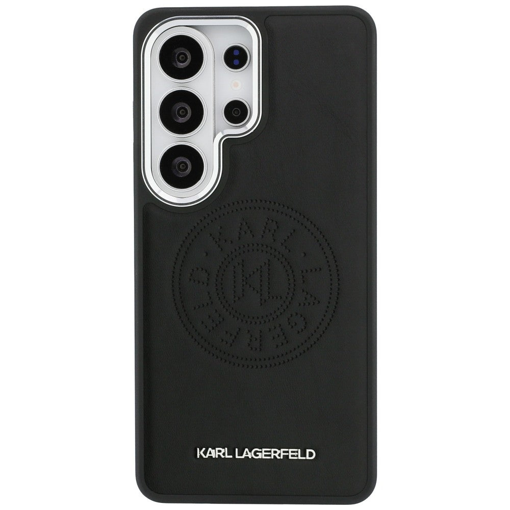 Karl Lagerfeld Perforated KL MagSafe dėklas skirtas Samsung Galaxy S26 Ultra - juoda