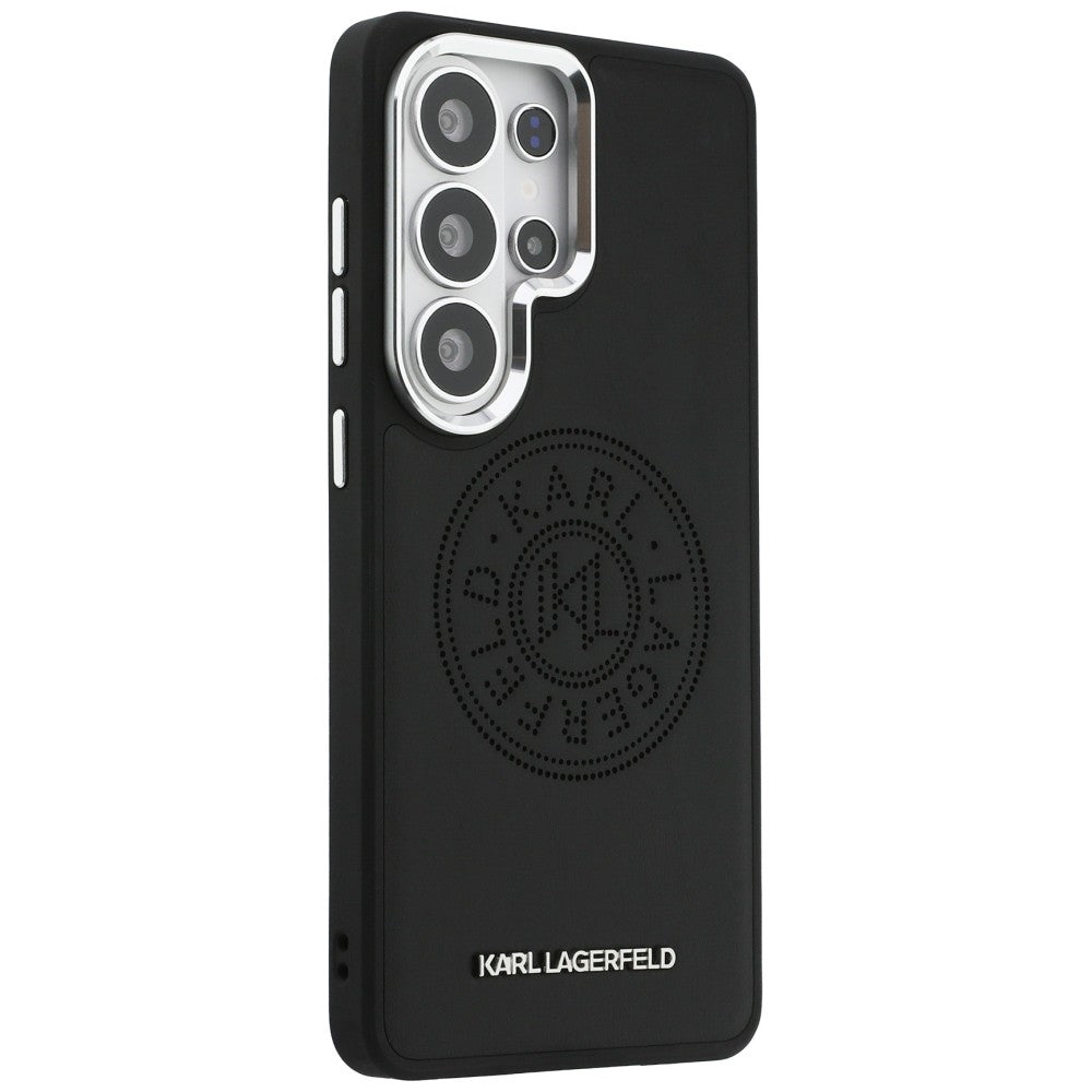Karl Lagerfeld Perforated KL MagSafe dėklas skirtas Samsung Galaxy S26 Ultra - juoda