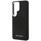 Karl Lagerfeld Perforated KL MagSafe dėklas skirtas Samsung Galaxy S26 Ultra - juoda
