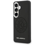 Karl Lagerfeld Perforated KL MagSafe dėklas skirtas Samsung Galaxy S26+ - juoda