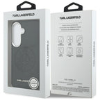 Karl Lagerfeld Perforated KL MagSafe dėklas skirtas Samsung Galaxy S26+ - juoda
