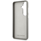 Karl Lagerfeld Saffiano Double Heads Metal dėklas skirtas Samsung Galaxy S26 - sidabrinė
