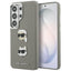 Karl Lagerfeld Saffiano Double Heads Metal dėklas skirtas Samsung Galaxy S26 Ultra - sidabrinė