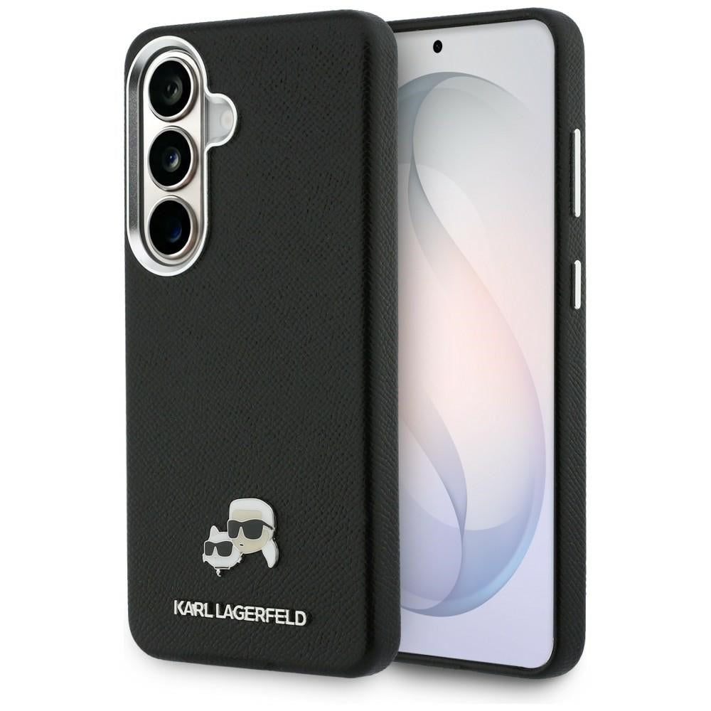 Dėklas Karl Lagerfeld Saffiano KC Metal Logo MagSafe skirtas Samsung Galaxy S26 - juodas -- Samsung Galaxy S26