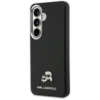 Dėklas Karl Lagerfeld Saffiano KC Metal Logo MagSafe skirtas Samsung Galaxy S26 - juodas -- Samsung Galaxy S26