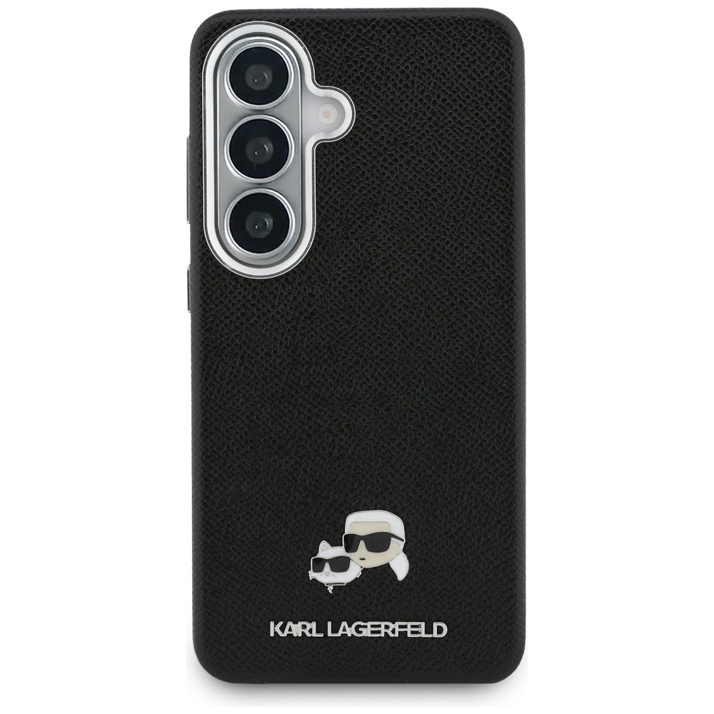 Dėklas Karl Lagerfeld Saffiano KC Metal Logo MagSafe skirtas Samsung Galaxy S26 - juodas -- Samsung Galaxy S26