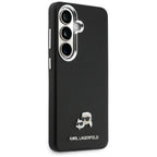 Dėklas Karl Lagerfeld Saffiano KC Metal Logo MagSafe skirtas Samsung Galaxy S26 - juodas -- Samsung Galaxy S26