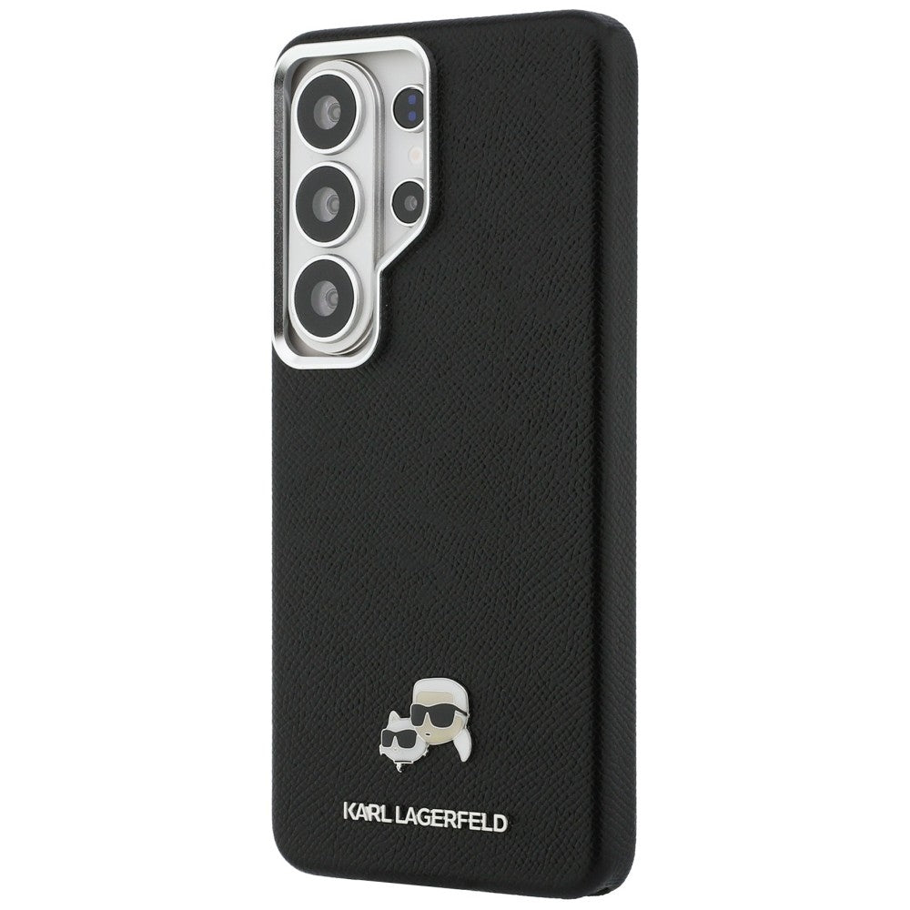 Dėklas Karl Lagerfeld Saffiano KC Metal Logo MagSafe skirtas Samsung Galaxy S26 Ultra - juodas -- Samsung Galaxy S26 Ultra