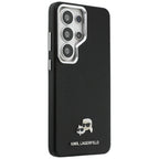 Dėklas Karl Lagerfeld Saffiano KC Metal Logo MagSafe skirtas Samsung Galaxy S26 Ultra - juodas -- Samsung Galaxy S26 Ultra