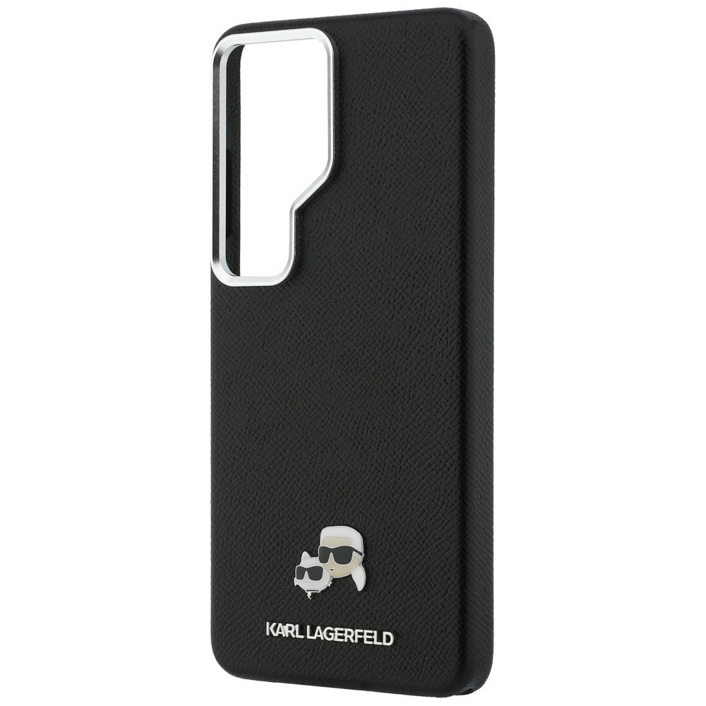 Dėklas Karl Lagerfeld Saffiano KC Metal Logo MagSafe skirtas Samsung Galaxy S26 Ultra - juodas -- Samsung Galaxy S26 Ultra