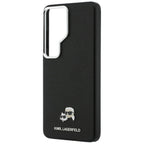 Dėklas Karl Lagerfeld Saffiano KC Metal Logo MagSafe skirtas Samsung Galaxy S26 Ultra - juodas -- Samsung Galaxy S26 Ultra