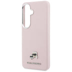 Karl Lagerfeld Saffiano KC Metal Logo MagSafe dėklas skirtas Samsung Galaxy S26+ - rožinė