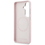 Karl Lagerfeld Saffiano KC Metal Logo MagSafe dėklas skirtas Samsung Galaxy S26+ - rožinė