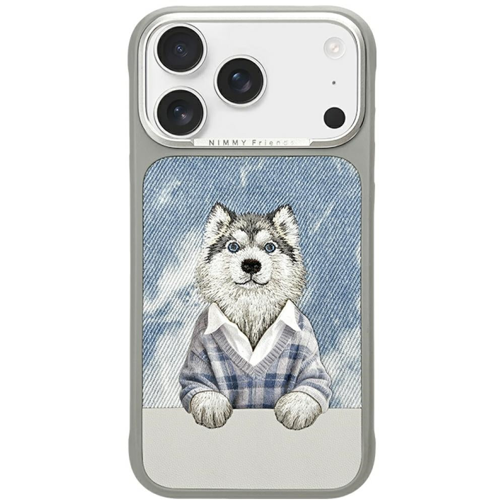 Nimmy Gentle Pets Series Dog MagSafe dėklas skirtas iPhone 17 Pro Max - pilka