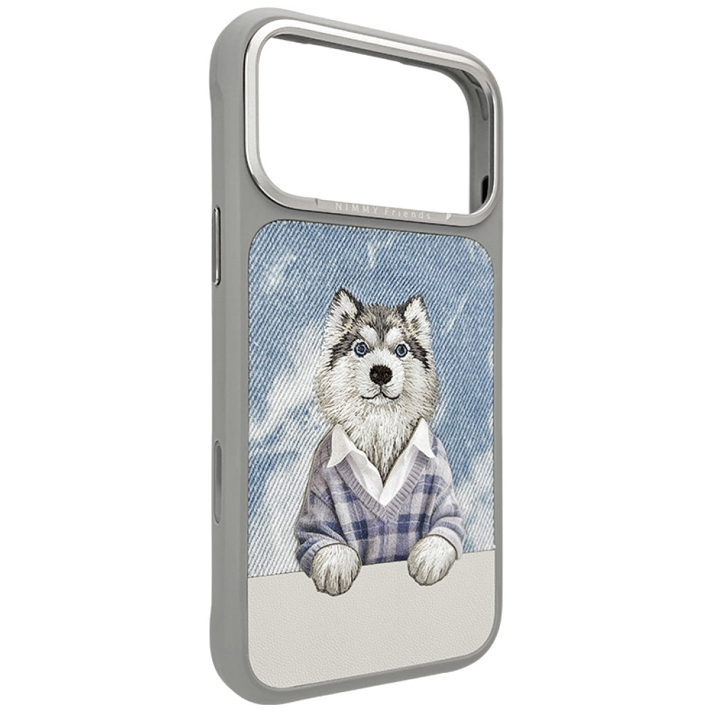 Nimmy Gentle Pets Series Dog MagSafe dėklas skirtas iPhone 17 Pro Max - pilka