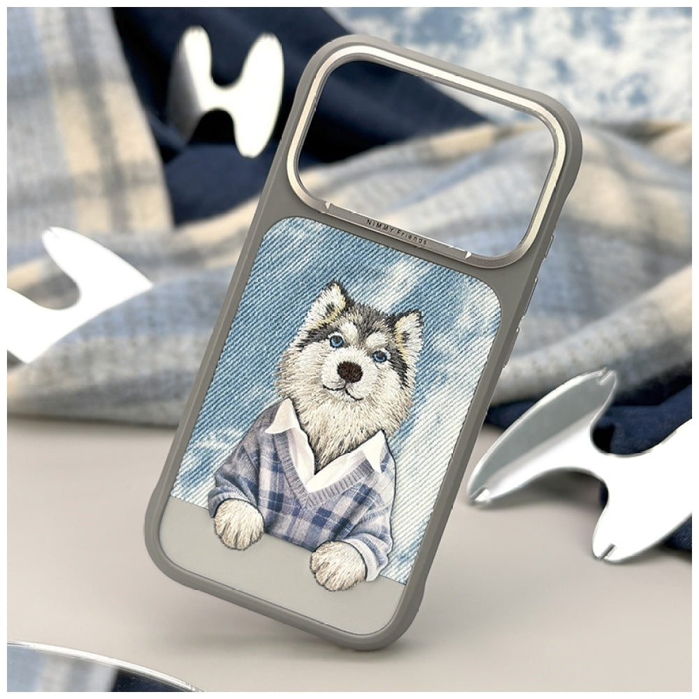 Nimmy Gentle Pets Series Dog MagSafe dėklas skirtas iPhone 17 Pro Max - pilka