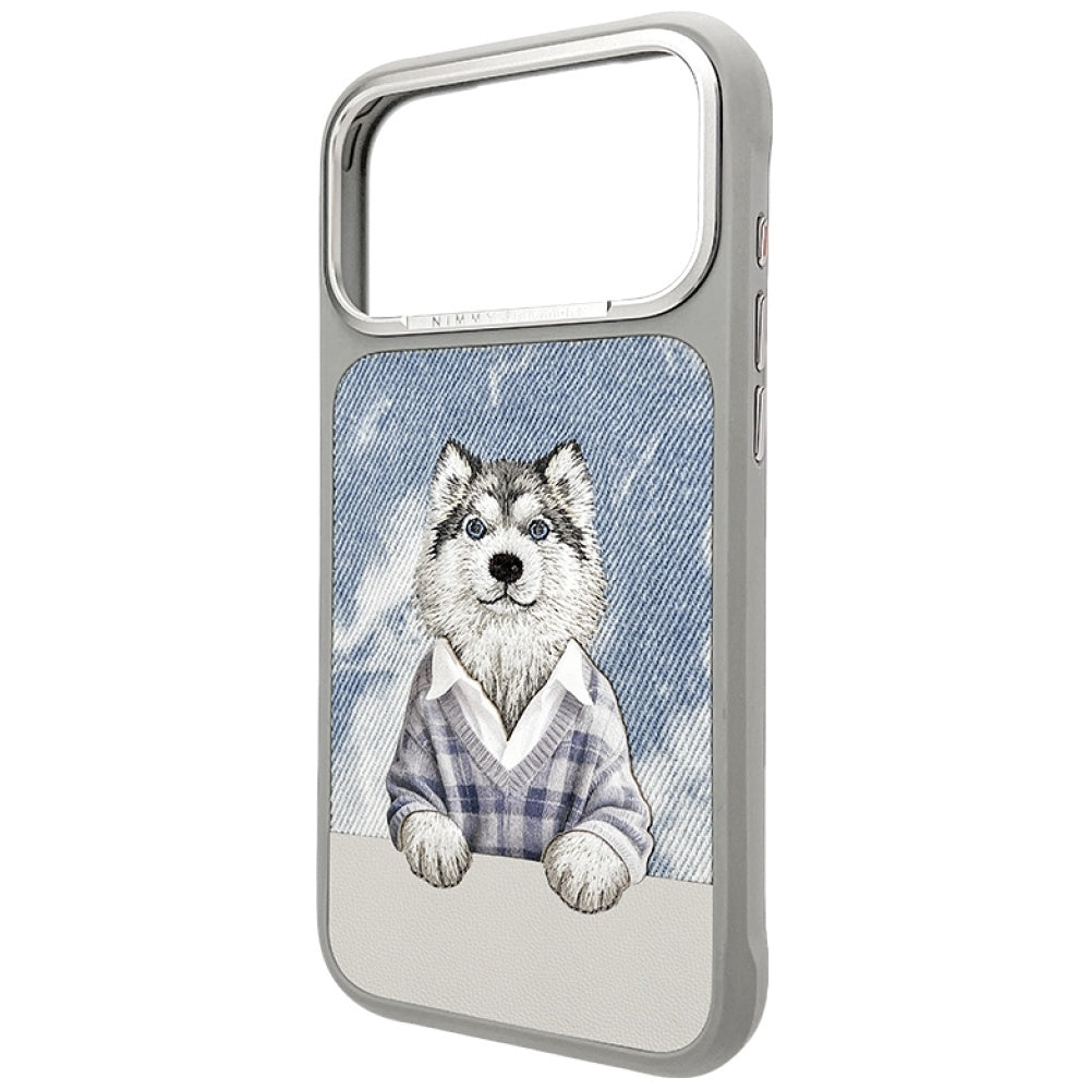 Nimmy Gentle Pets Series Dog MagSafe dėklas skirtas iPhone 17 Pro - pilka