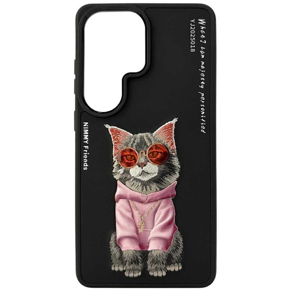 Nimmy Glasses Cool Cat dėklas Samsung Galaxy S26 Ultra - Juodas -- Samsung Galaxy S26 Ultra