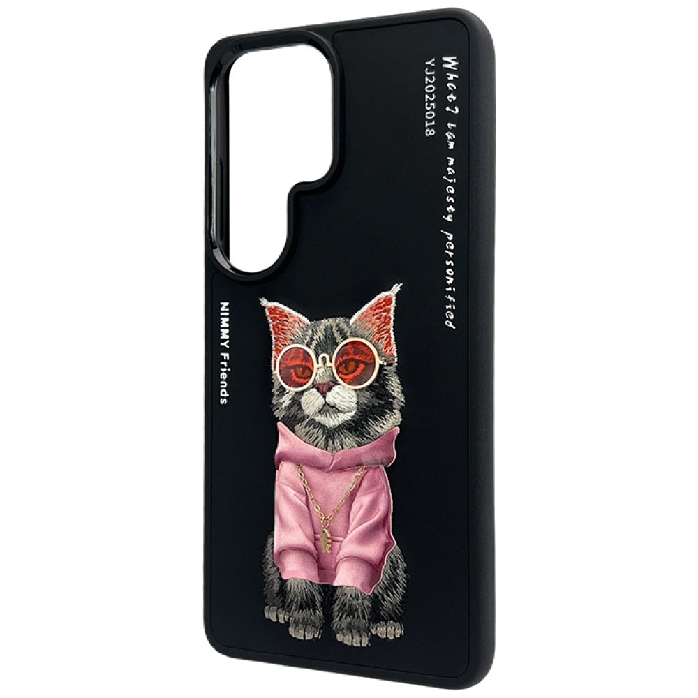 Nimmy Glasses Cool Cat dėklas Samsung Galaxy S26 Ultra - Juodas -- Samsung Galaxy S26 Ultra