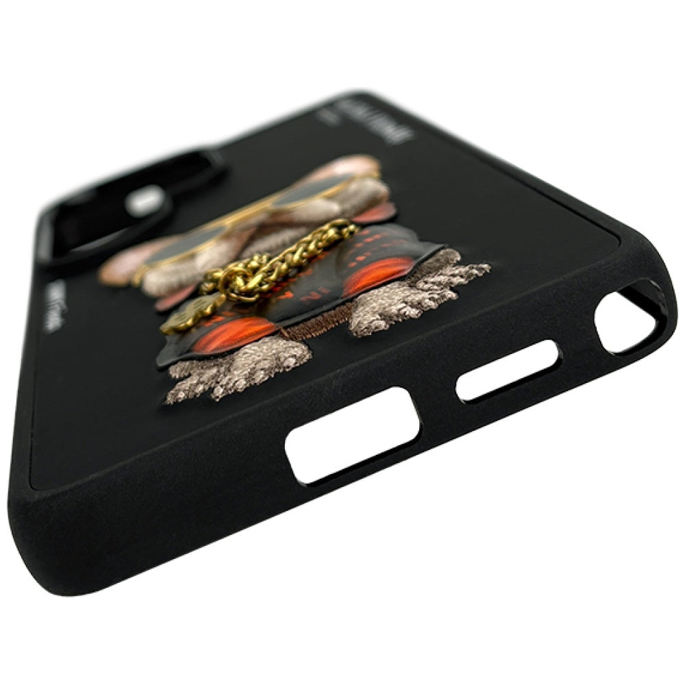 Nimmy Glasses Cool Dog dėklas Samsung Galaxy S26 Ultra - juodas -- Samsung Galaxy S26 Ultra