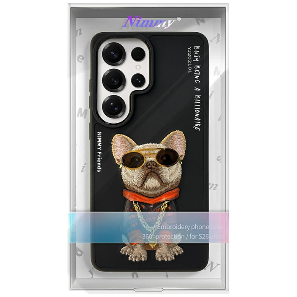 Nimmy Glasses Cool Dog dėklas Samsung Galaxy S26 Ultra - juodas -- Samsung Galaxy S26 Ultra