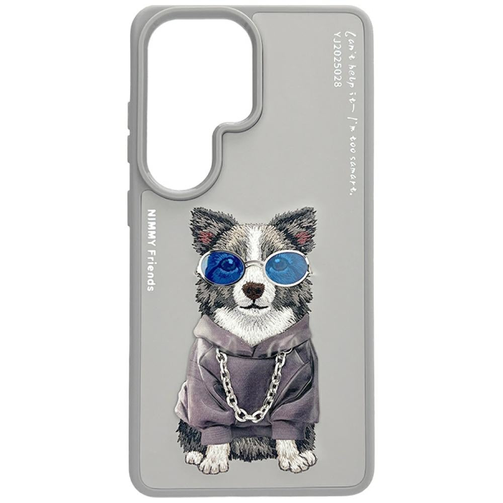 Nimmy Glasses Cool Dog dėklas Samsung Galaxy S26 Ultra - Pilka -- Samsung Galaxy S26 Ultra