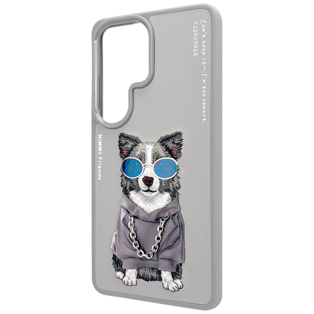 Nimmy Glasses Cool Dog dėklas Samsung Galaxy S26 Ultra - Pilka -- Samsung Galaxy S26 Ultra