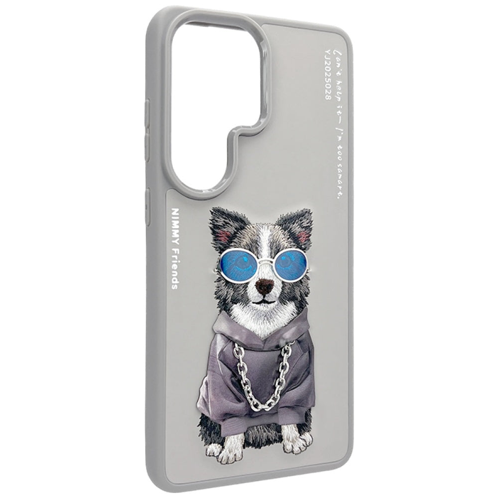 Nimmy Glasses Cool Dog dėklas Samsung Galaxy S26 Ultra - Pilka -- Samsung Galaxy S26 Ultra