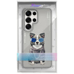 Nimmy Glasses Cool Dog dėklas Samsung Galaxy S26 Ultra - Pilka -- Samsung Galaxy S26 Ultra