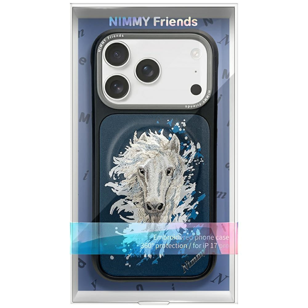 Nimmy Koń MagSafe dėklas skirtas iPhone 17 Pro - tamsiai mėlyna