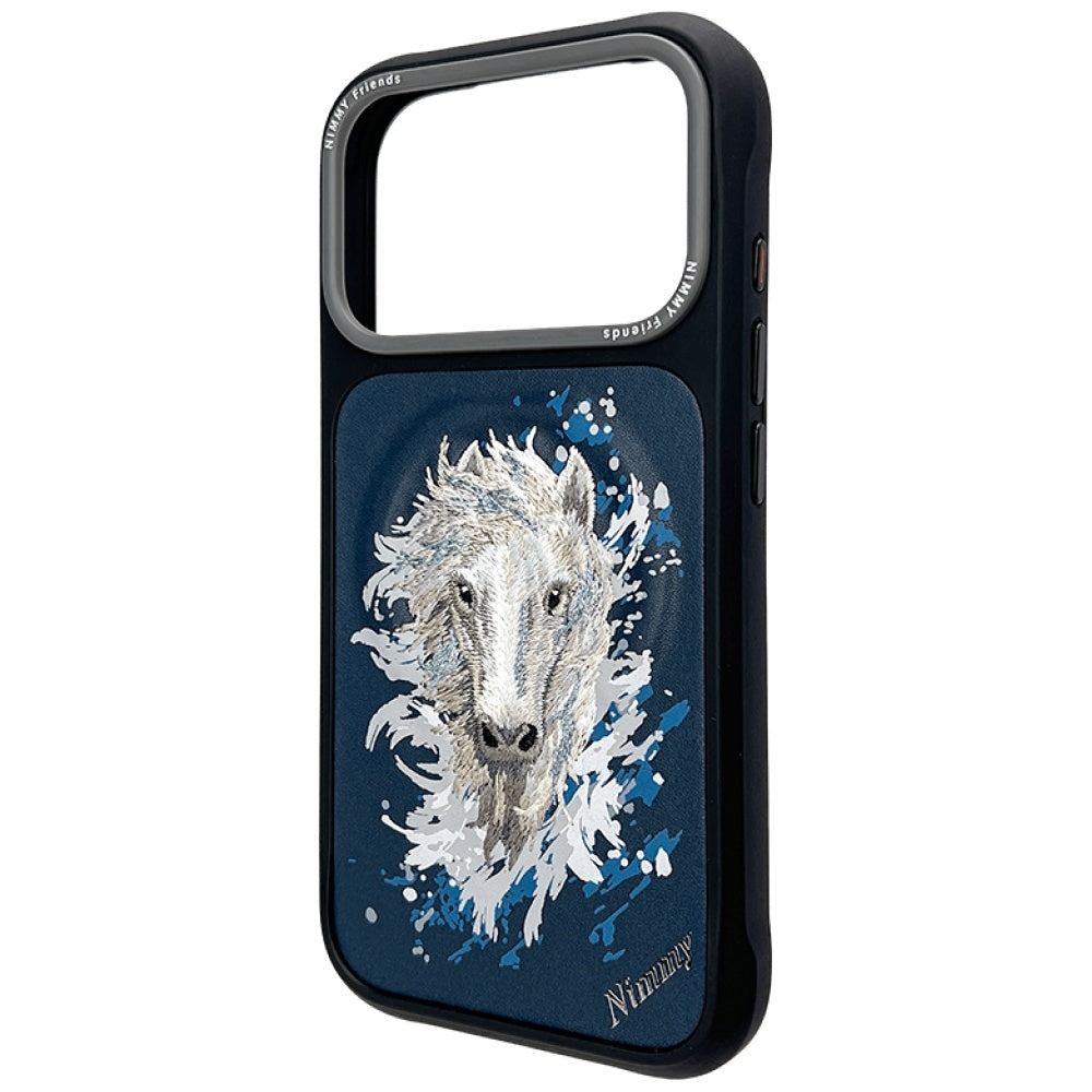 Nimmy the Horse MagSafe dėklas skirtas iPhone 17 Pro Max - tamsiai mėlyna