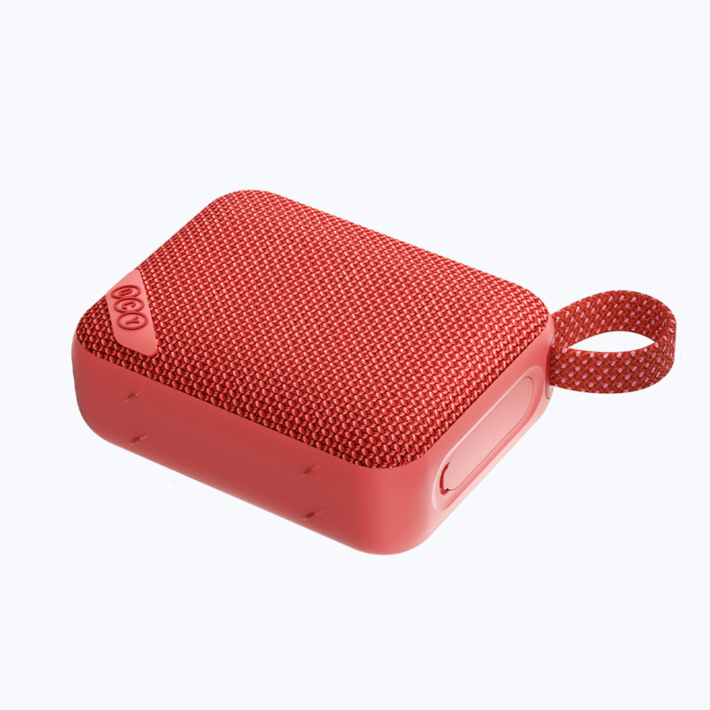 QCY SP2 IP67 Bluetooth garsiakalbis su RGB apšvietimu ir stereo režimu - Raudonas -- Bluetooth Speakers