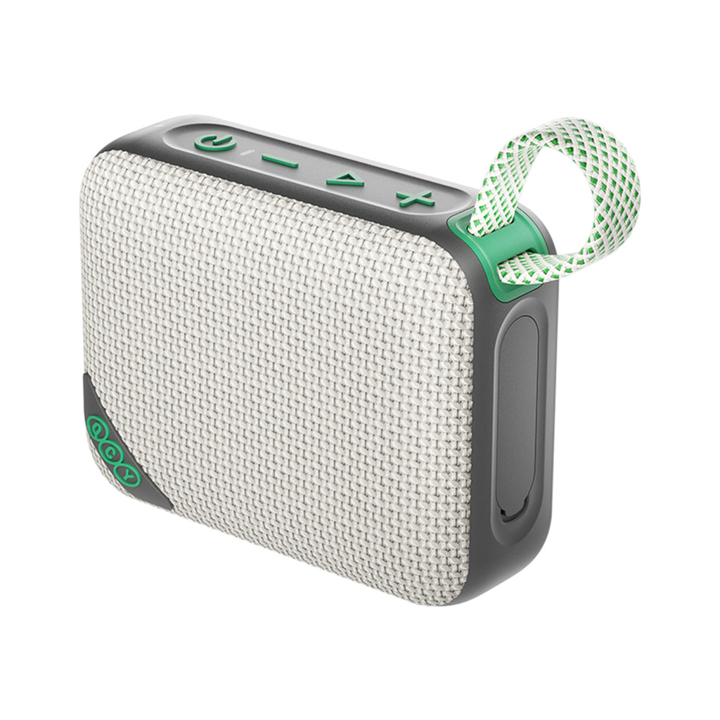 QCY SP2 IP67 Bluetooth garsiakalbis su RGB apšvietimu ir stereo režimu – pilkai žalias -- Bluetooth Speakers