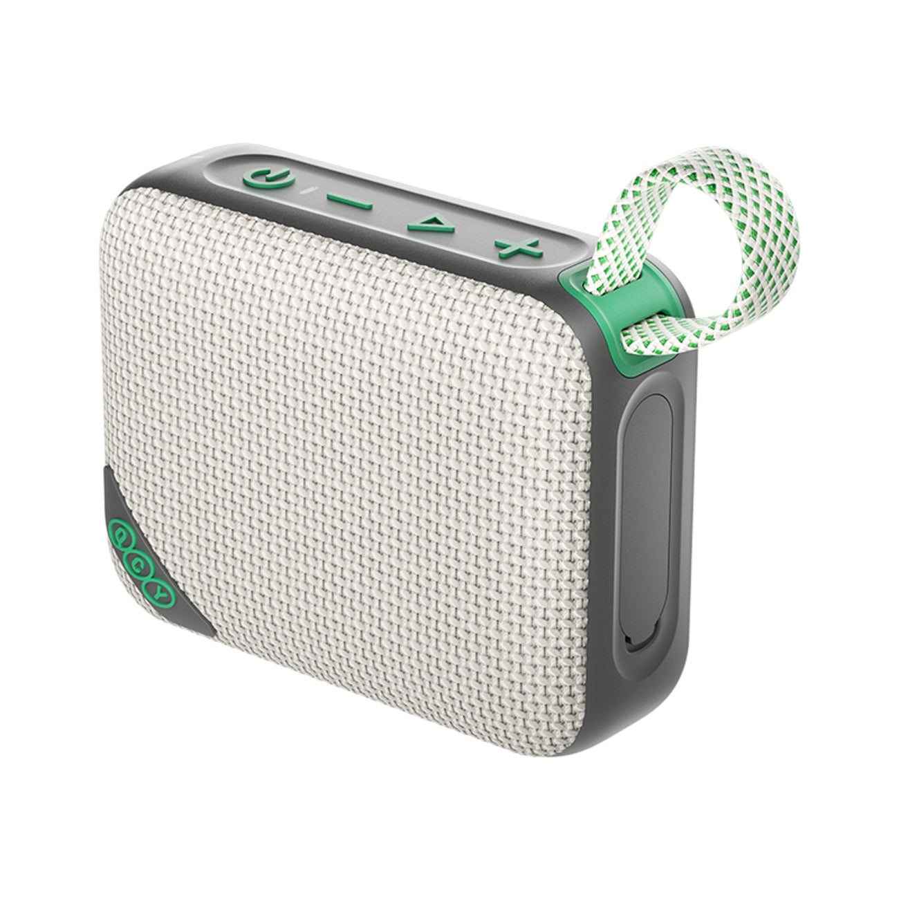 QCY SP2 IP67 Bluetooth garsiakalbis su RGB apšvietimu ir stereo režimu – pilkai žalias -- Bluetooth Speakers