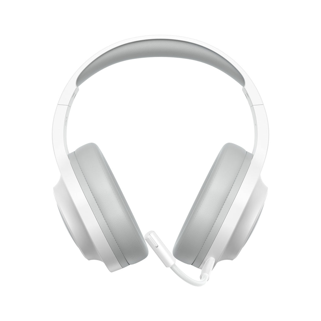 QCY Heroad V200 trijų režimų žaidimų ausinės su 7.1 garsu, 240 val. baterija ir nuimamu mikrofonu – baltos -- Headphones
