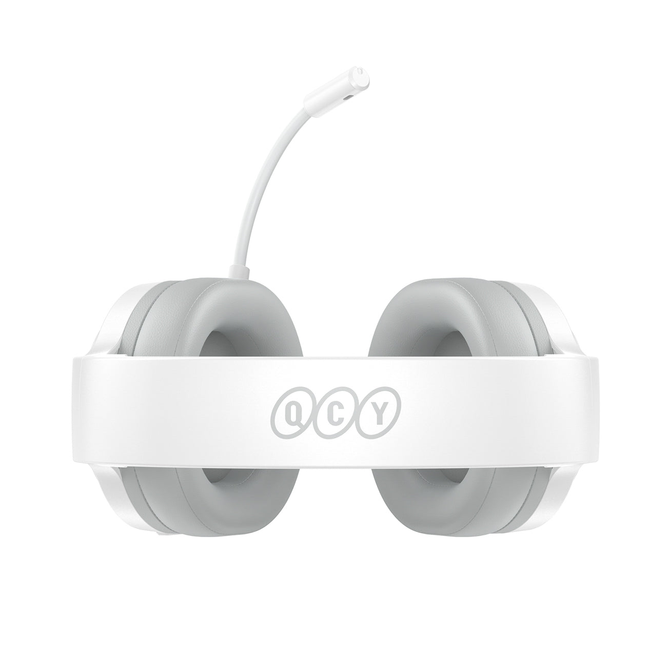 QCY Heroad V200 trijų režimų žaidimų ausinės su 7.1 garsu, 240 val. baterija ir nuimamu mikrofonu – baltos -- Headphones