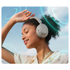 QCY H3S belaidės ant ausų ausinės su LDAC ir ANC triukšmo slopinimu – pilka -- Headphones
