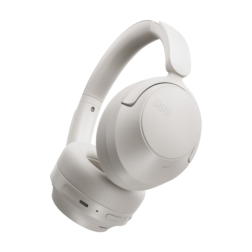 QCY H3S belaidės ant ausų ausinės su LDAC ir ANC triukšmo slopinimu – balta -- Headphones