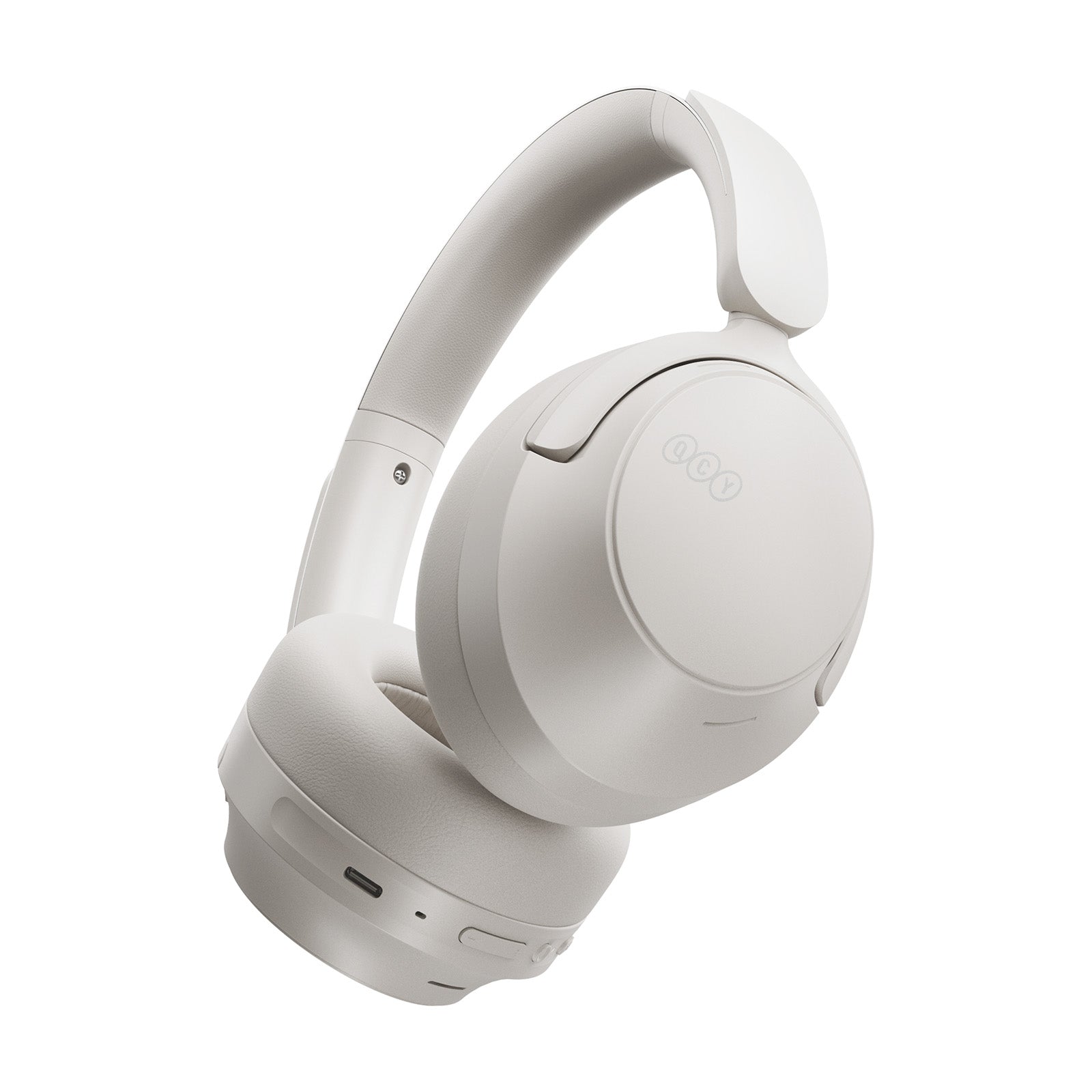 QCY H3S belaidės ant ausų ausinės su LDAC ir ANC triukšmo slopinimu – balta -- Headphones